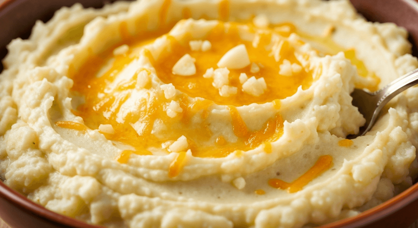 Cheesy Garlic Mashed Potatoes