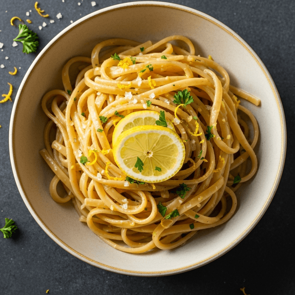 Brown Butter Bucatini with Lemon
