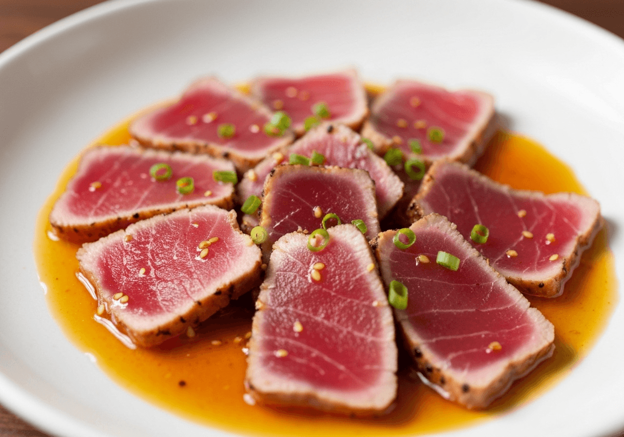 Tuna Tataki with Ponzu Glaze