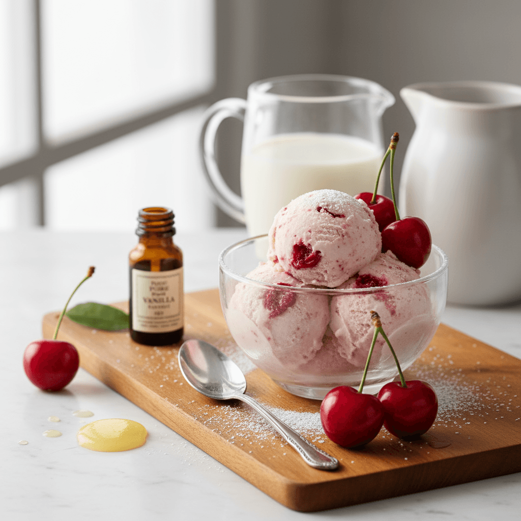 Classic Cherry Ice Cream (Philadelphia Style)