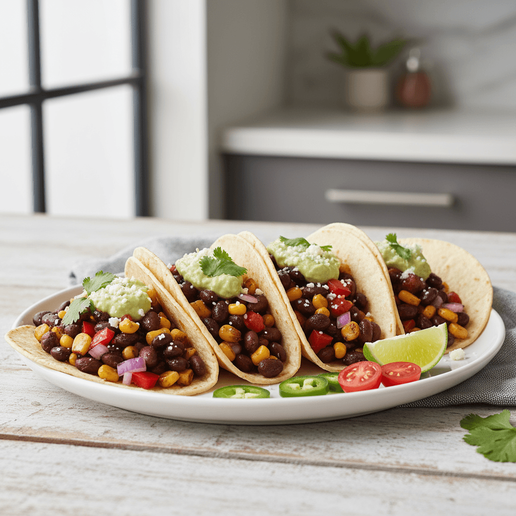 Black Bean and Corn Tacos